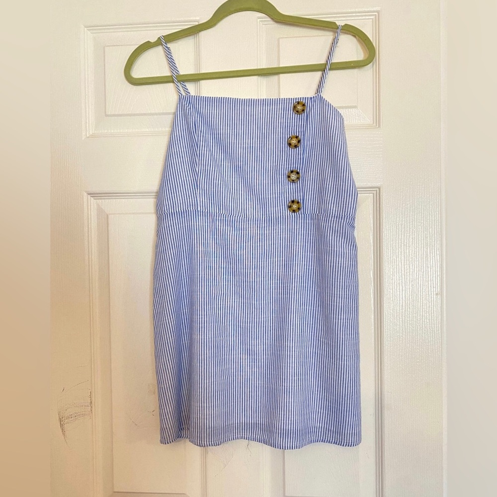 Pinstriped Mini Dress